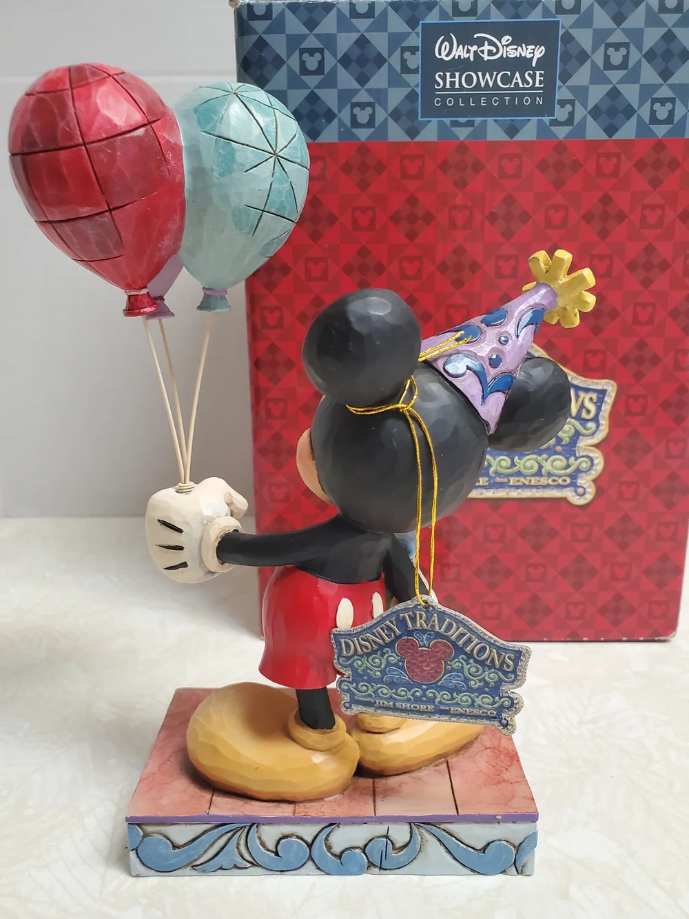 Disney Traditions Jim Shore Mickey Mouse with Balloons - Purple